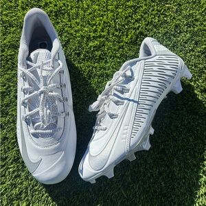 Nike Vapor Edge 360 VC “ White Metallic Silver” Football Cleats Size 10